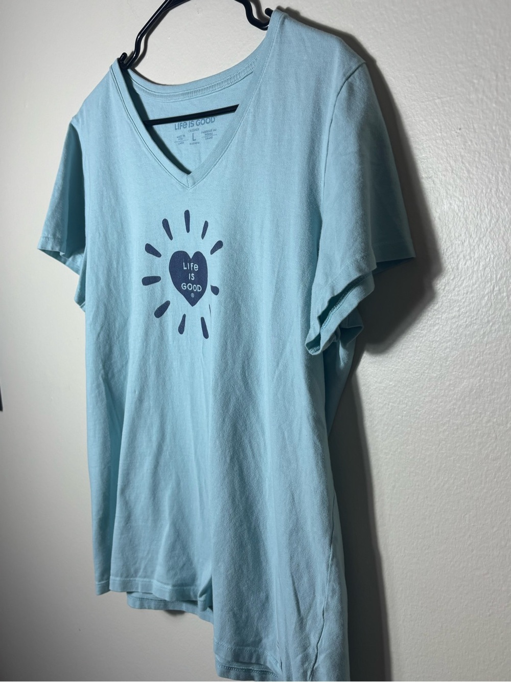 2 Pack Women’s Life Is Good Tshirt Sz L Beachy Summer Pattern - Picture 5 of 16